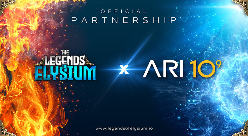 Official partnership between trading card game Legends of Elysium and Ari10
