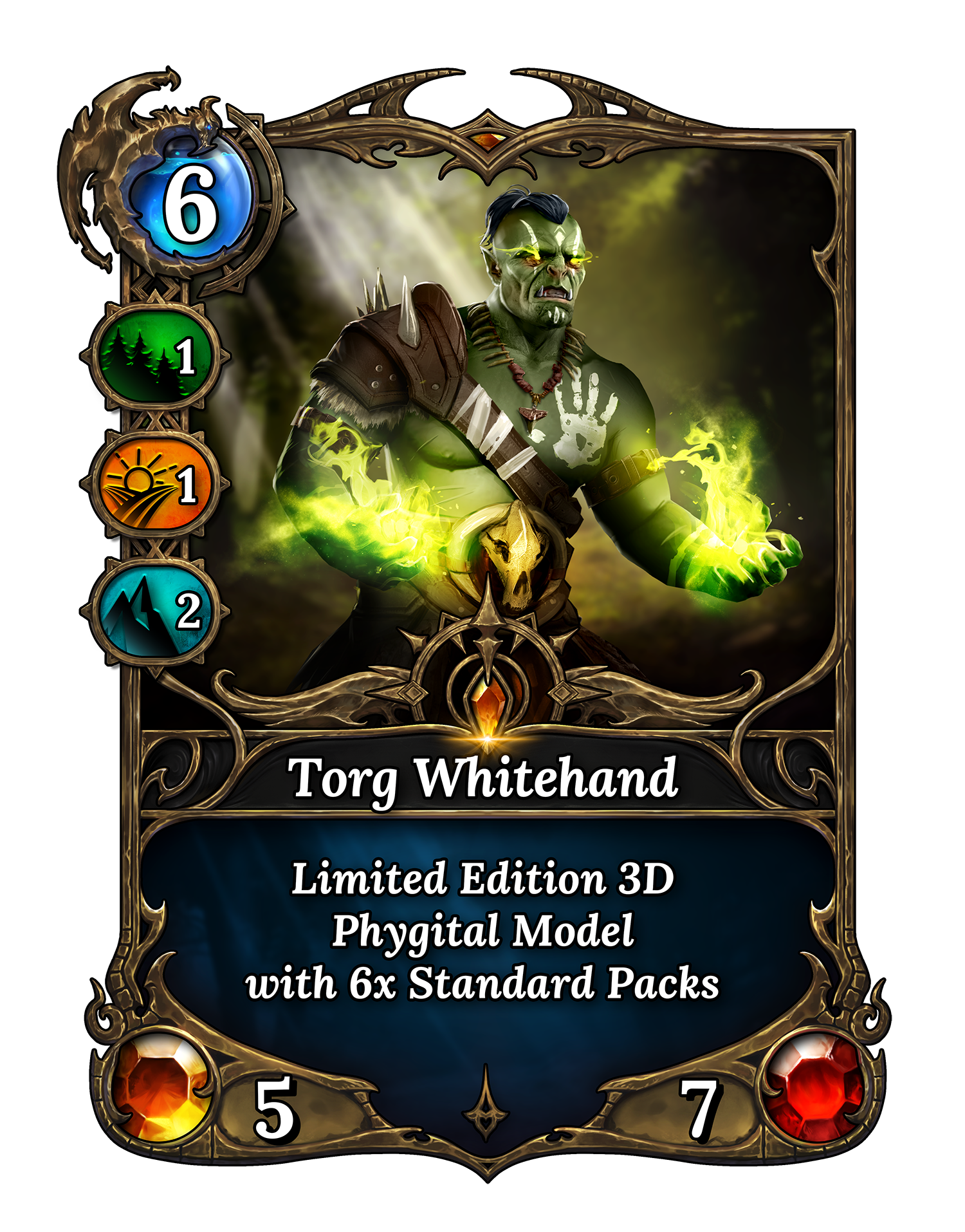 Torg Whitehand - limited genesis collection card 