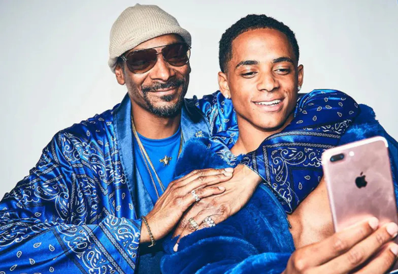 cordell broadus with his dad snoop dogg