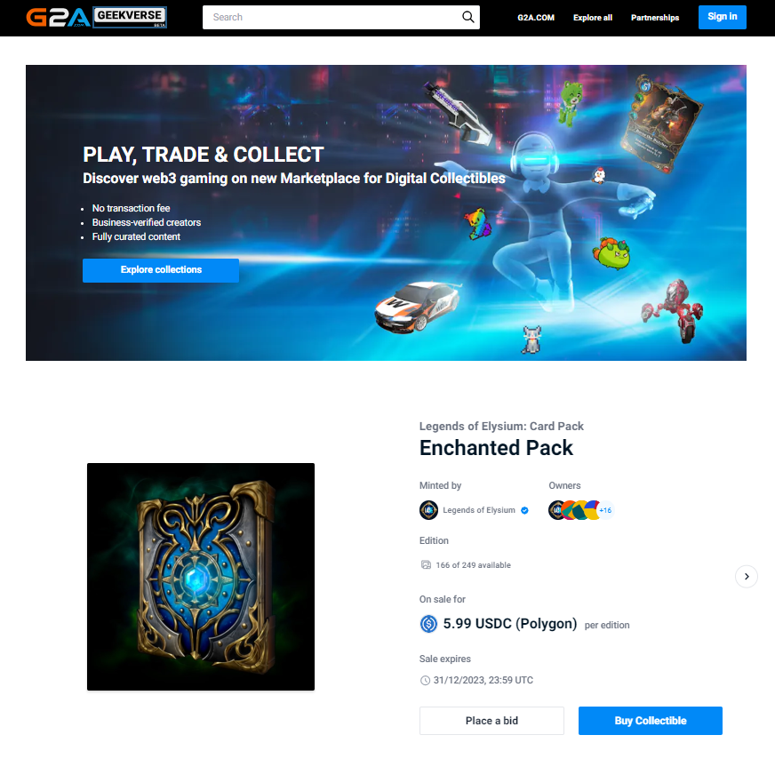 g2a geekverse main page