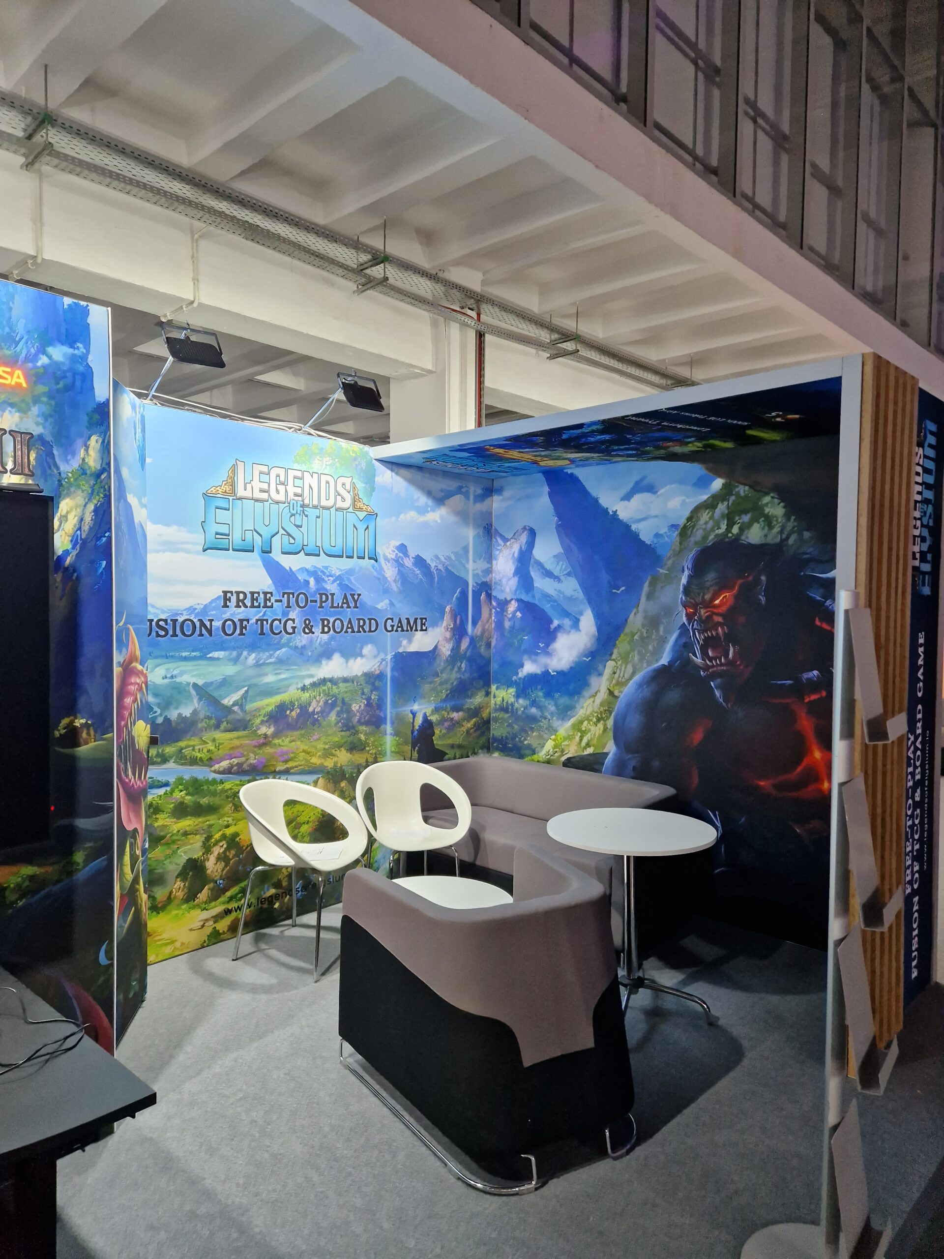 loe booth set up at poznan game arena 2023